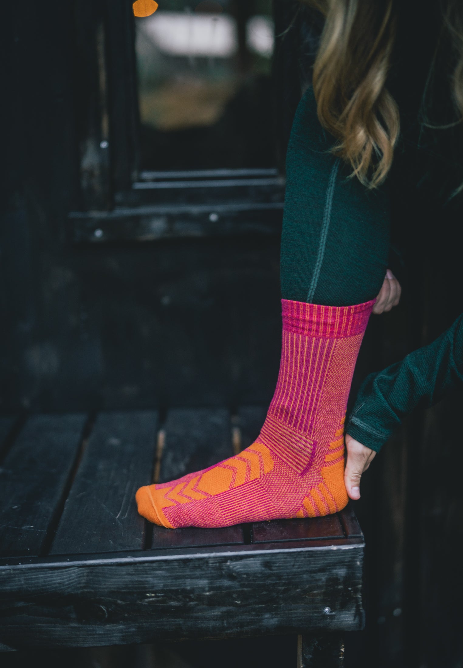 CHAUSSETTES DE RANDONNÉE EN LAINE MÉRINOS LÉGÈRES