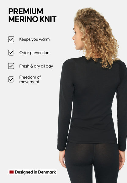 CHEMISE BASELAYER EN LAINE MÉRINOS POUR FEMME