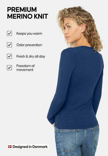 CHEMISE BASELAYER EN LAINE MÉRINOS POUR FEMME