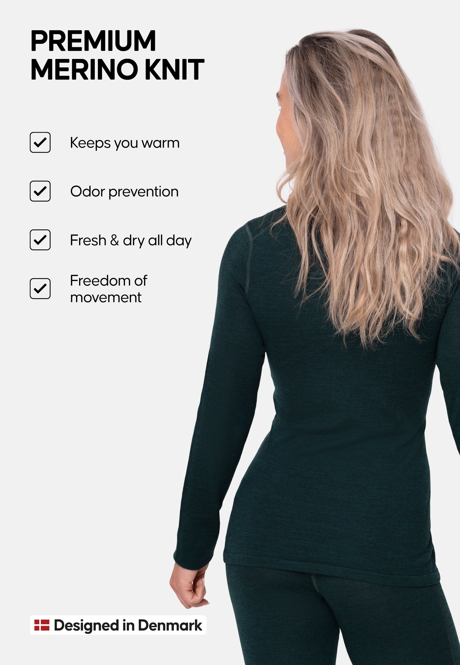 CHEMISE BASELAYER EN LAINE MÉRINOS POUR FEMME