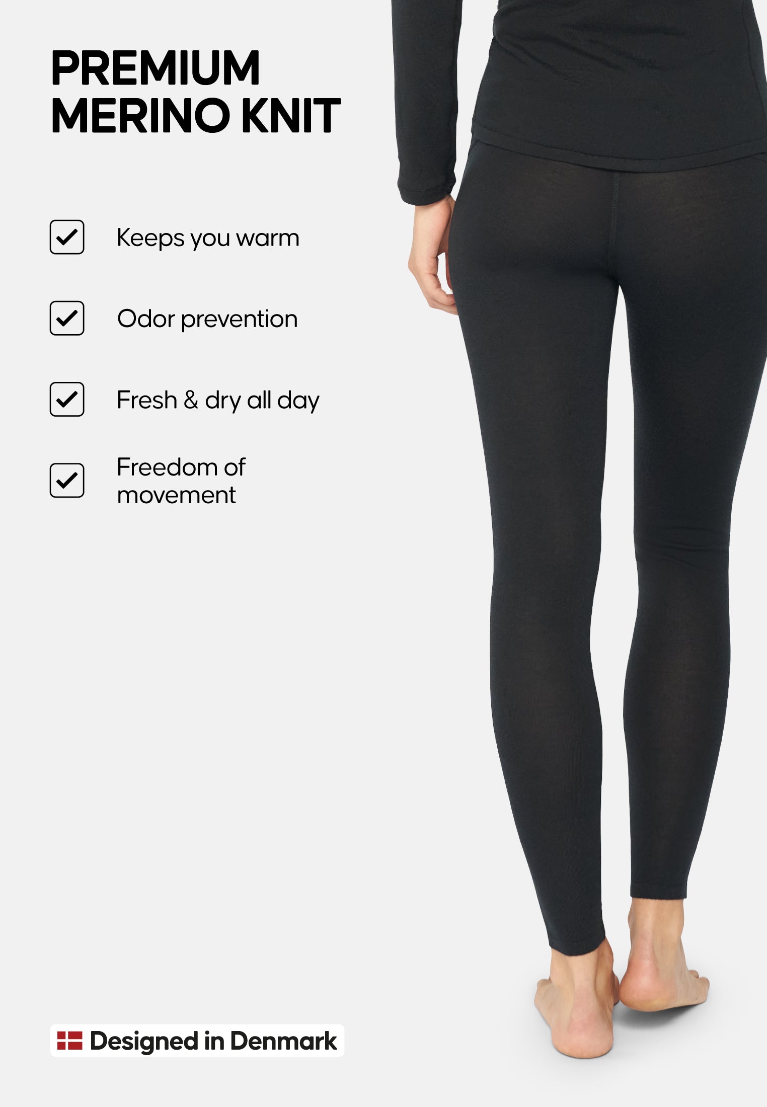 MERINO WOOL BASE LAYER PANTS FOR WOMEN