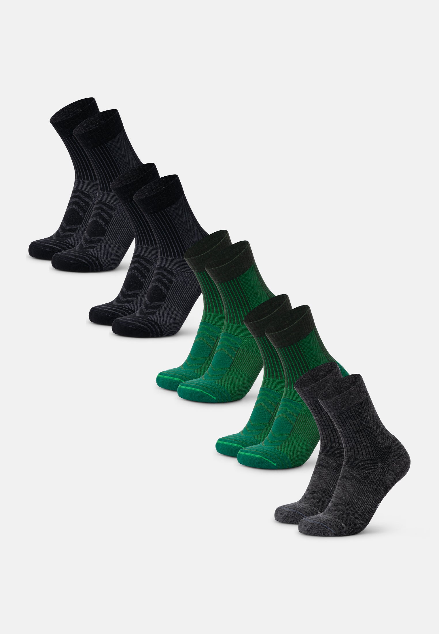 CHAUSSETTES DE RANDONNÉE EN LAINE MÉRINOS LÉGÈRES