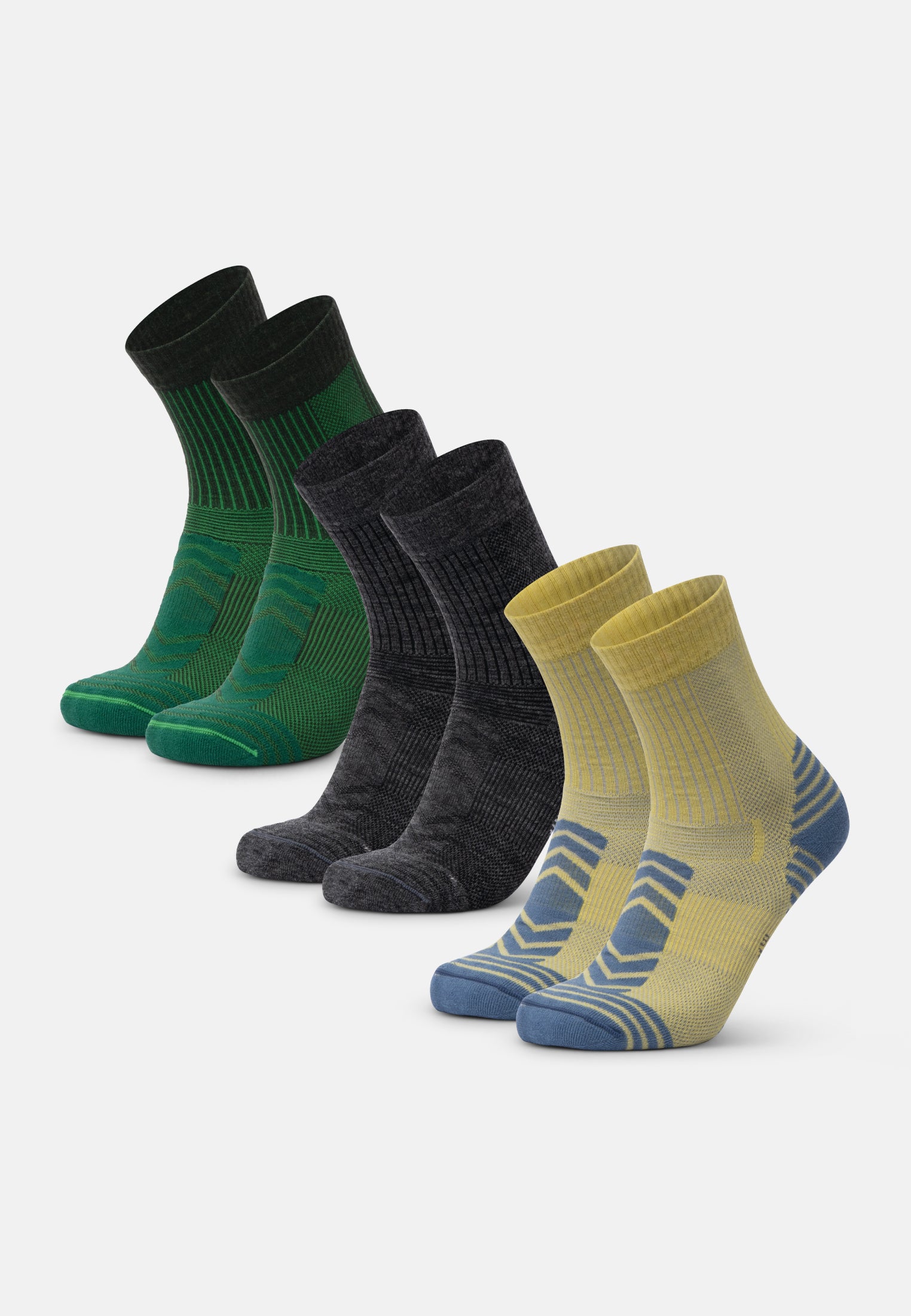 CHAUSSETTES DE RANDONNÉE EN LAINE MÉRINOS LÉGÈRES