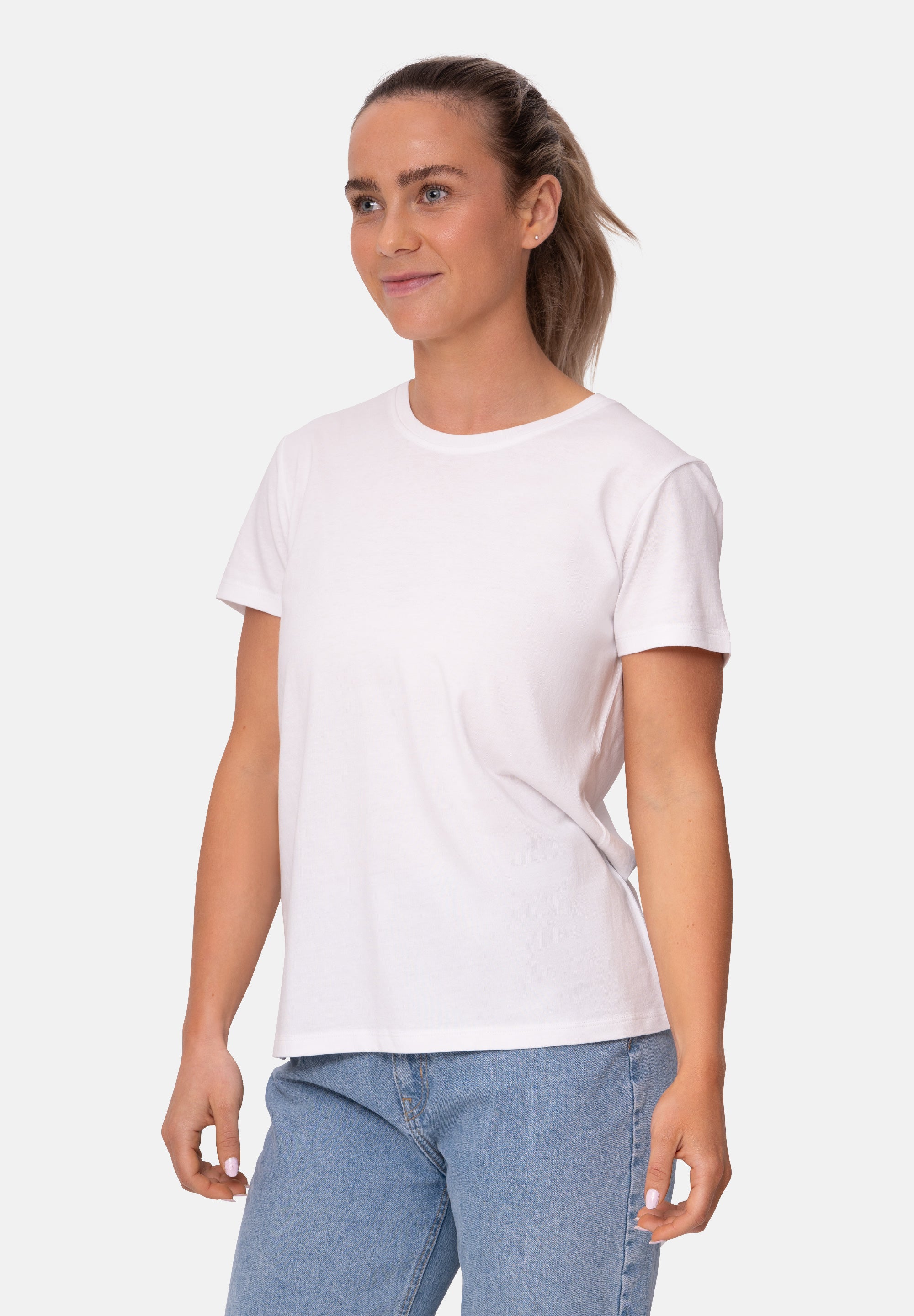 T-SHIRT À COL RAS DU COU EN MODAL POUR FEMME