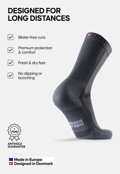 LONG - DISTANCE CREW RUNNING SOCKS - DANISH ENDURANCE