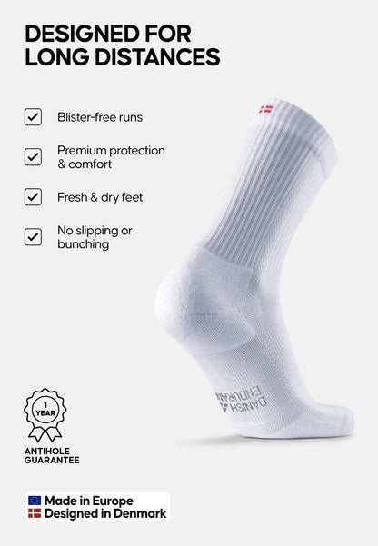 LONG - DISTANCE CREW RUNNING SOCKS - DANISH ENDURANCE